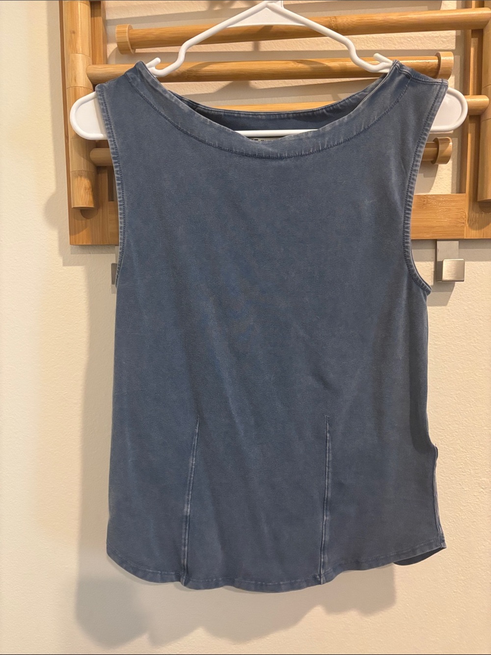 Free People- We The Free Washed Blue Sleeveless Women's Tank Top